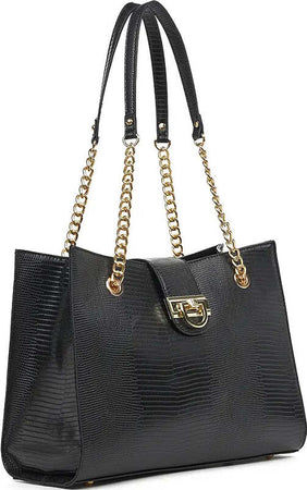VERDE-FASHION-|-Borsa-a-spalla-effetto-coccodrillo