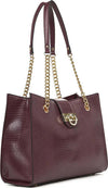VERDE-FASHION-|-Borsa-a-spalla-effetto-coccodrillo