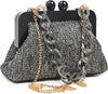 Verde Fashion Borsa Donna Pochette in Tessuto Paglia a Tracolla Con Manico a Catena Borsetta Elegante Con Chiusura Magnetica E Interno Foderato 26x18x10cm Moda/Donna/Borse/Pochette e Clutch You Store - Messina, Commerciovirtuoso.it