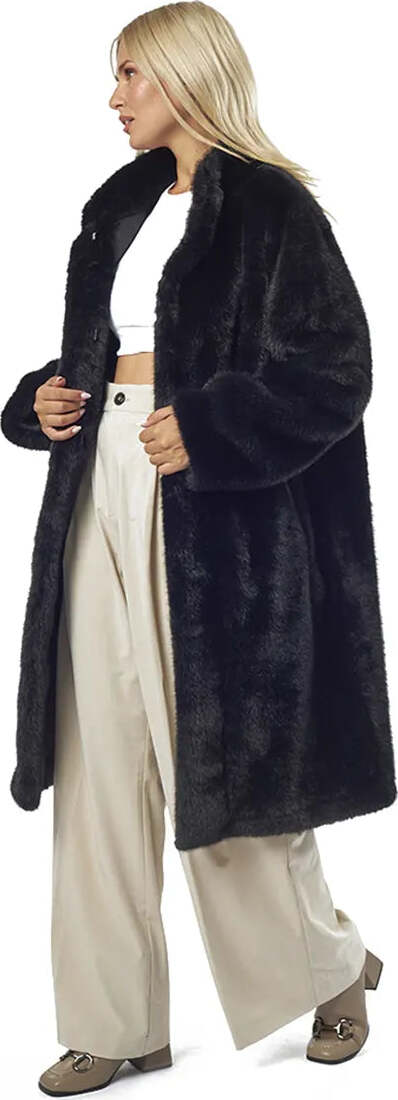 VERDE-FASHION-|-Cappotto-midi-eco-pelliccia