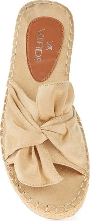 Verde Fashion | Ciabatte Donna Sandali Bassi Fiocco Scamosciate Moda/Donna/Scarpe/Sandali e ciabatte/Ciabatte moda You Store - Messina, Commerciovirtuoso.it