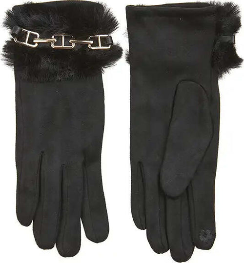 VERDE-FASHION-|-Guanti-con-eco-pelliccia-e-catena