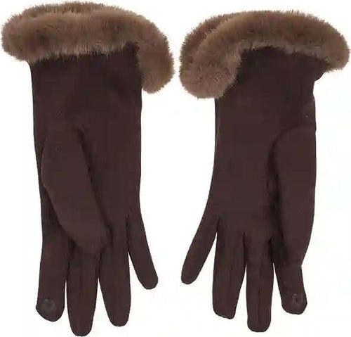 VERDE-FASHION-|-Guanti-con-polsini-in-pelliccia