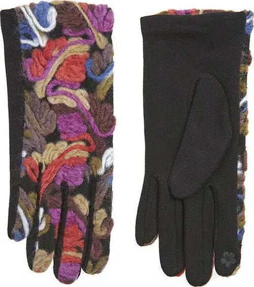 VERDE-FASHION-|-Guanti-ricamati-fantasia-astratta