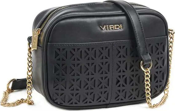 Verde Fashion Pochette Donna a Tracolla in Ecopelle Con Tracolla Catena Dorata E Doppia Tasca Frontale Dettaglio Trama Geometrica Borsetta Con Chiusura A Zip E Interno Foderato Moda/Donna/Borse/Pochette e Clutch You Store - Messina, Commerciovirtuoso.it