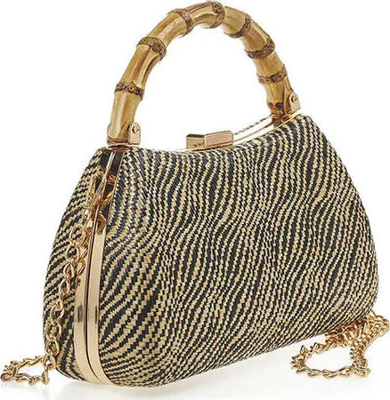 VERDE-FASHION-|-Pochette-zebrata-manico-legno