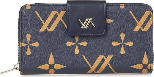 VERDE-FASHION-|-Portafoglio-logo-con-bottone-e-zip