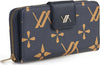 VERDE-FASHION-|-Portafoglio-logo-con-bottone-e-zip