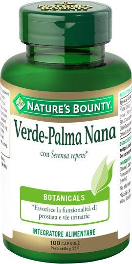 VERDE-PALMA-NANA-integratore-alimentare-100-capsule-Nature's-Bounty