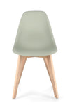 Sedia System con gambe in legno di faggio, per arredo interno 51,5 x 46,5 x h 86 cm