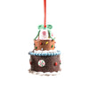 Pendente per albero di Natale Torta a tre piani in argilla morbida da 8,5 cm
