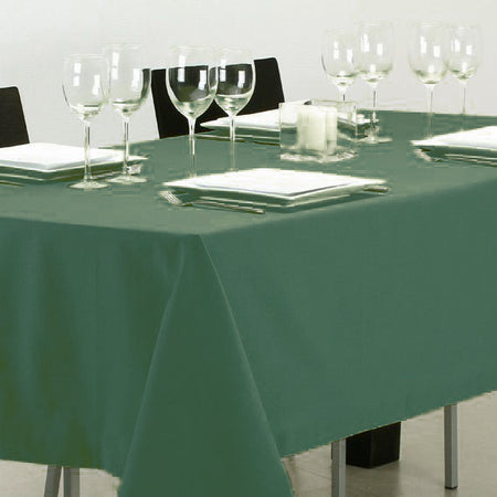 Tovaglia nataliza da 250 x 145 cm, decorazione in plastica, tinta unita