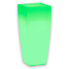 Vaso luminoso Stilo Square Bright decorazione con led per esterno Made in Italy