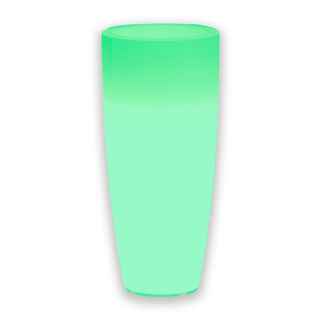 Vaso luminoso Stilo Round Bright decorazione con led per esterno "Made in Italy"