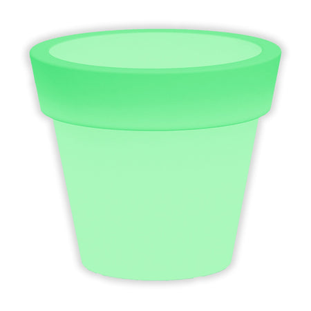 Vaso luminoso Gemma Bright rotondo con led lanterna decorazione "Made in Italy" per esterno