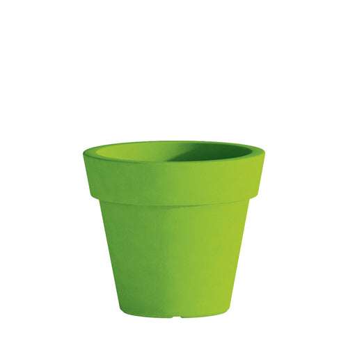 Vaso Cromia Gemma per piante decorazione tinta unita in resina Made in Italy