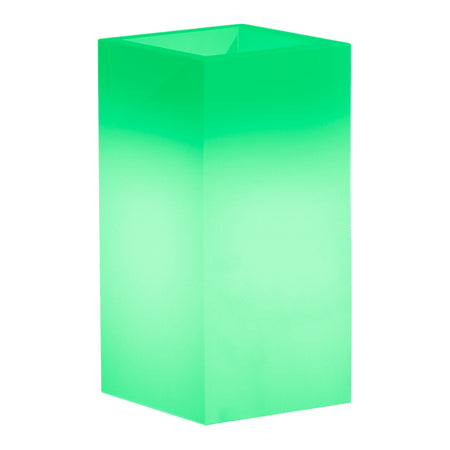 Vaso luminoso Cube per decorazione esterno e giardino "Made in Italy"
