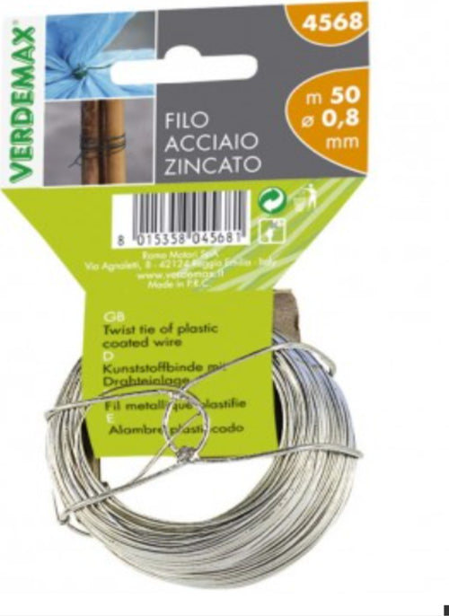 VERDEMAX---FILO-TONDO-ACCIAIO-ZINCATO---50M-/-Ø0,8MM