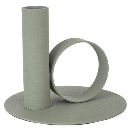porta candela pyxis con varie tonalità di colore, realizzato in metallo e fabbricato a mano