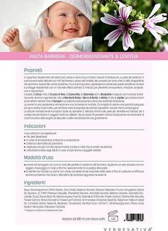 Verdesativa-BioBaby-Pasta-Barriera-(Crema-Pannolino)-Bio-&-Vegan---altamente-dermocompatibile---Dermorigenerante-ml-100