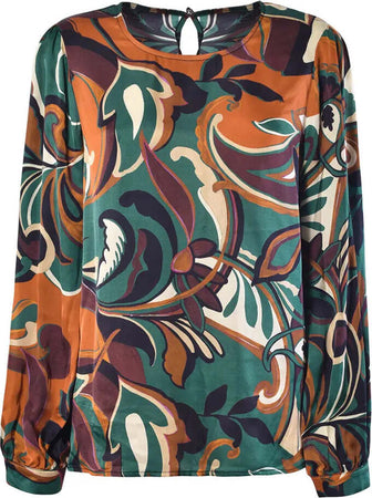 VERDISSIMA-|-Blusa-girocollo-manica-lunga-Satin