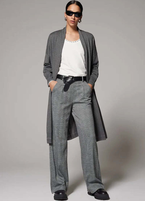 VERDISSIMA-|-Cardigan-lungo-con-tasche-Maglia-Rasata