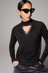 VERDISSIMA-|-Maglia-con-inserti-in-pizzo-Maglia-Rasata