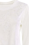 VERDISSIMA-|-Maglia-girocollo-pizzo-frontale-T-shirt
