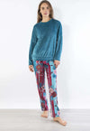 VERDISSIMA-|-Pantalone-pigiama-con-tasche-Ciniglia-Malindi