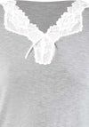 VERDISSIMA-|-Pigiama-maglia-a-V-e-pantalone-polsini