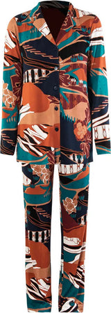 VERDISSIMA-|-Pigiama-maglia-aperta-e-pantalone-con-tasche