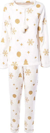 VERDISSIMA-|-Pigiama-maglia-girocollo-e-pantalone-polsini-Glitter-Noel
