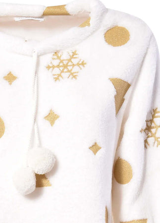 VERDISSIMA-|-Pigiama-maglia-girocollo-e-pantalone-polsini-Glitter-Noel