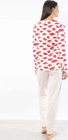 VERDISSIMA-|-Pigiama-maglia-girocollo-e-pantalone-polsini-Kisses