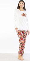 VERDISSIMA-|-Pigiama-maglia-girocollo-e-pantalone-polsini
