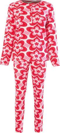 VERDISSIMA-|-Pigiama-maglia-serafino-e-pantalone-polsini