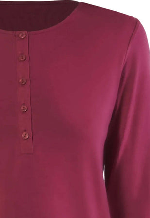 VERDISSIMA-|-Pigiama-maglia-serafino-e-pantalone