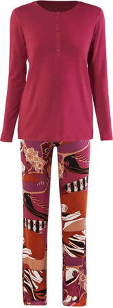 VERDISSIMA-|-Pigiama-maglia-serafino-e-pantalone