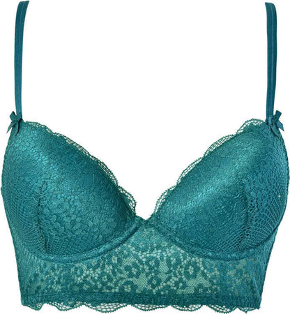 VERDISSIMA-|-Top-imbottito-con-ferretto-Lace-Animalier