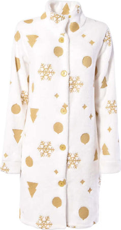 VERDISSIMA-|-Vestaglia-con-tasche-e-bottoni-Glitter-Noel