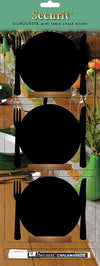 VERMES---SET-DI-3-LAVAGNETTE-SEGNAPOSTO-DA-TAVOLO-A-FORMA-DI-PIATTO-E-POSATE