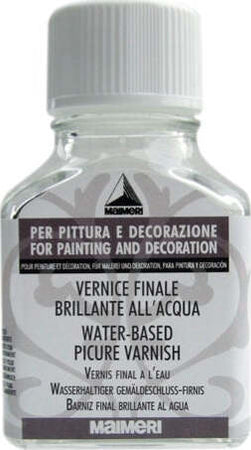 Vernice finale brillante all'acqua - 75 ml - Maimeri Giochi e giocattoli/Attività creative/Accessori per disegnare e colorare/Pittura/Acquarelli Eurocartuccia - Pavullo, Commerciovirtuoso.it
