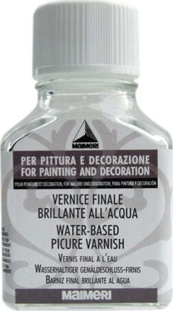 Vernice finale brillante all'acqua - 75 ml - Maimeri Giochi e giocattoli/Attività creative/Accessori per disegnare e colorare/Pittura/Acquarelli Eurocartuccia - Pavullo, Commerciovirtuoso.it