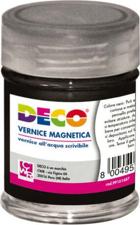 Vernice lavagna magnetica - 120 gr - nero - Deco Giochi e giocattoli/Attività creative/Accessori per disegnare e colorare/Pittura/Colori a tempera Eurocartuccia - Pavullo, Commerciovirtuoso.it