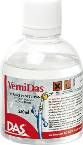 Vernice protettiva Vernidas - trasparente lucido - 250ml - Das Giochi e giocattoli/Attività creative/Accessori per disegnare e colorare/Pittura/Colori a tempera Eurocartuccia - Pavullo, Commerciovirtuoso.it