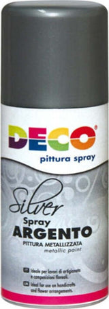 Vernice spray - 150ml - argento - DECO Giochi e giocattoli/Attività creative/Accessori per disegnare e colorare/Pittura/Colori a tempera Eurocartuccia - Pavullo, Commerciovirtuoso.it