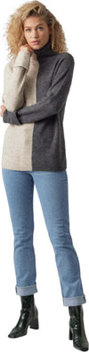 Vero-Moda-maglia-lunga-Lefile-beige-grigio
