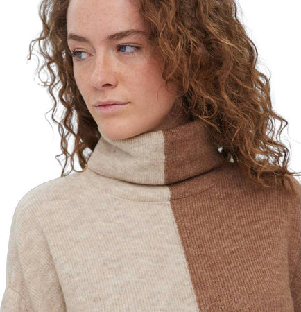 Vero-Moda-maglia-lunga-Lefile-beige-marrone
