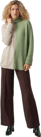 Vero-Moda-maglia-lunga-Lefile-beige-verde