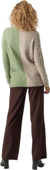 Vero-Moda-maglia-lunga-Lefile-beige-verde